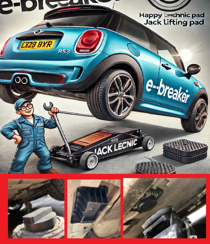 Mini rubber jacking jack pad - mini,