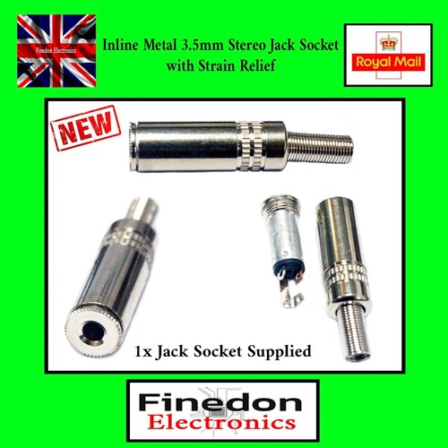 Inline metal 5mm stereo - 3.5mm,