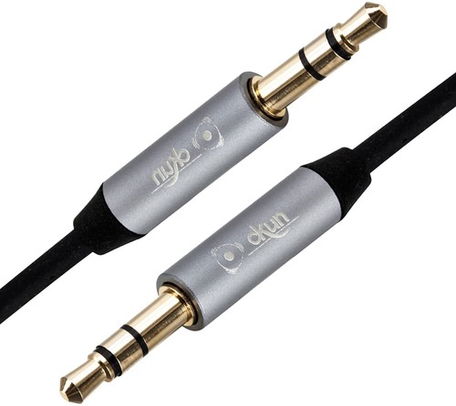 Black coiled 5mm - coiled, aux