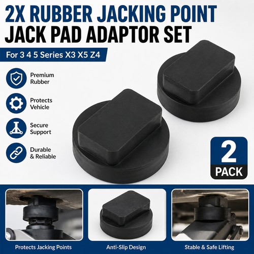 Rubber jack pad - rubber, adaptor